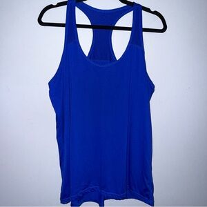 Xersion women’s size XL racer back tank royal blue